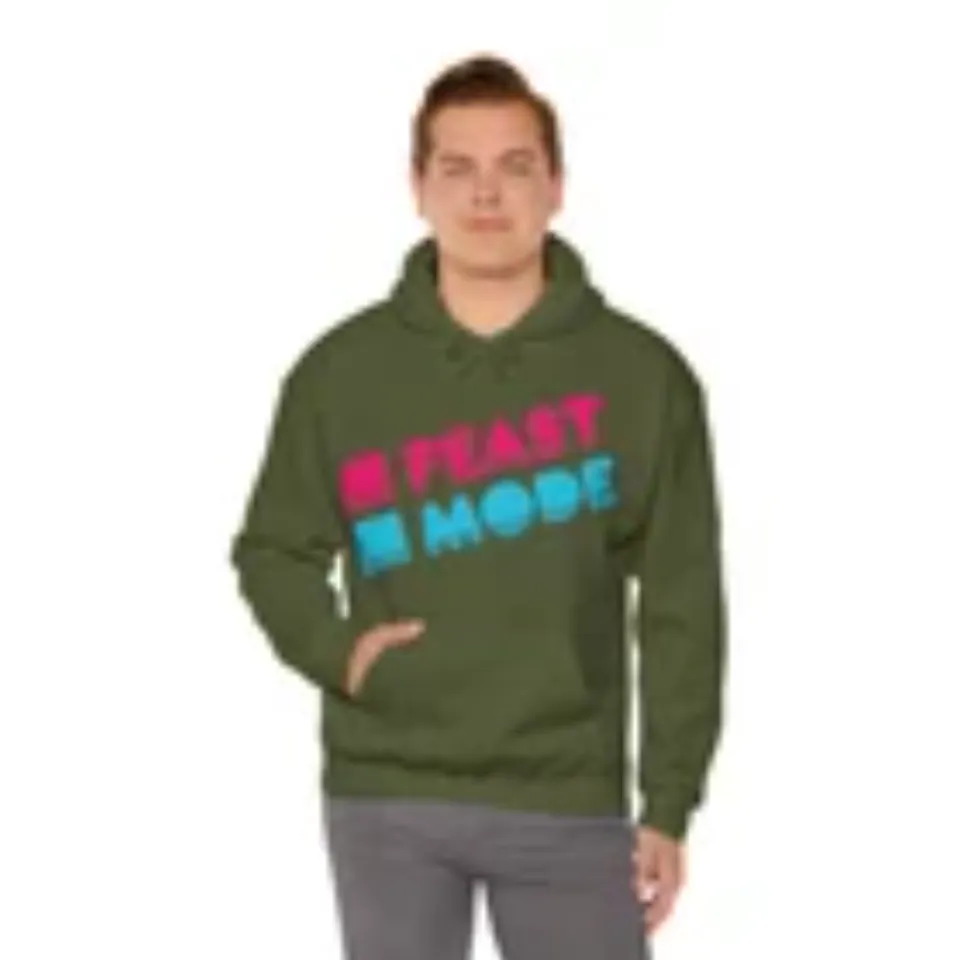 Retro Feast Mode Thanksgiving Graphic Hoodie