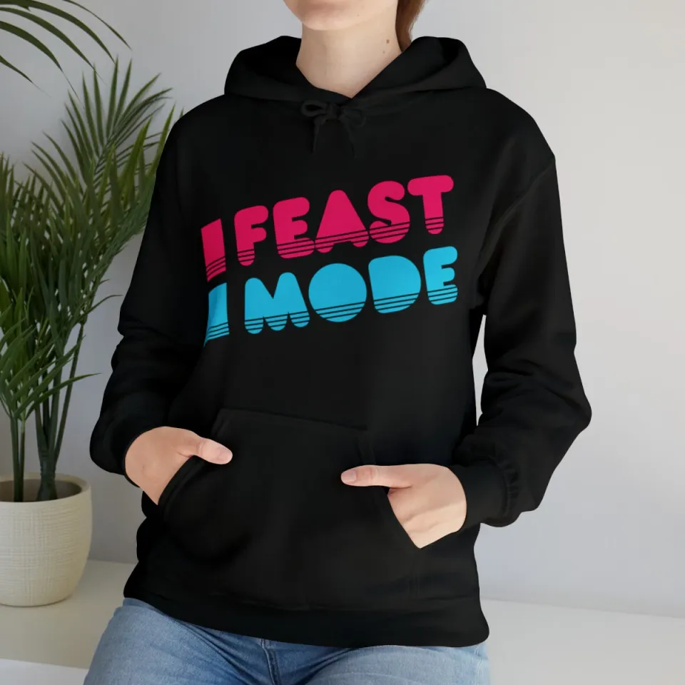 Retro Feast Mode Thanksgiving Graphic Hoodie