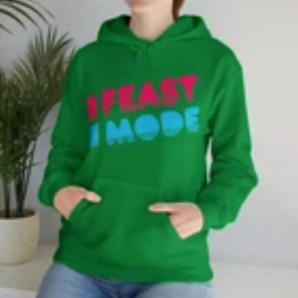 Retro Feast Mode Thanksgiving Graphic Hoodie