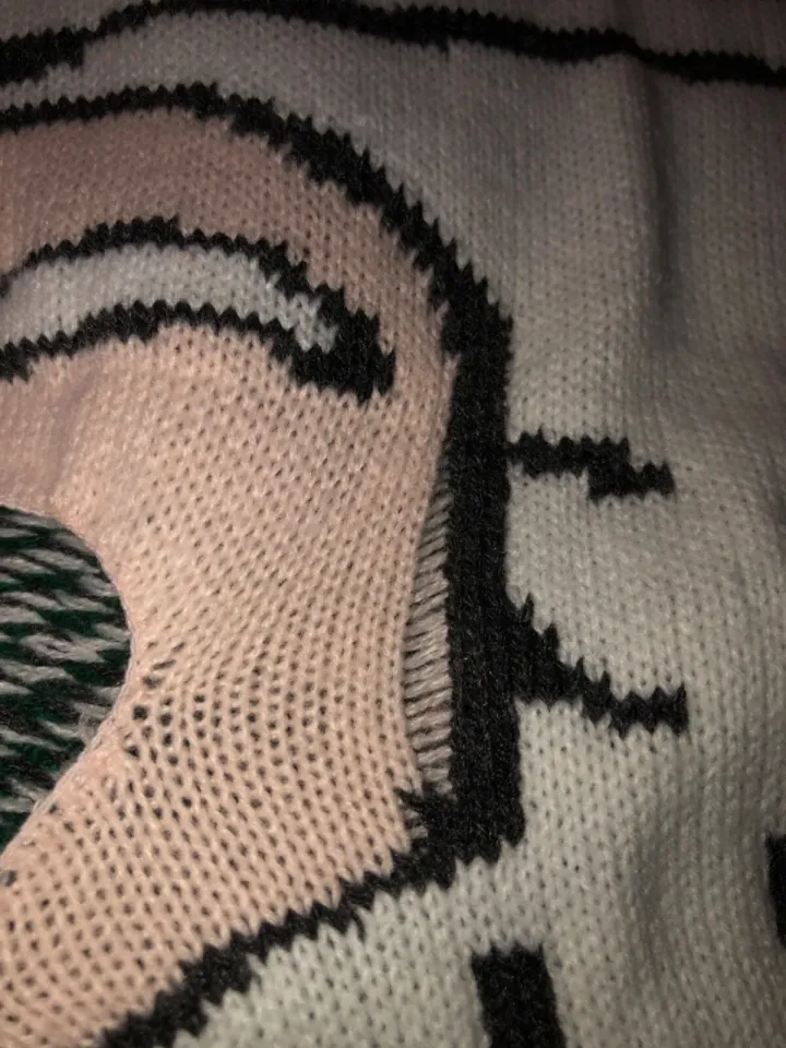 Adult Morph Digital Dudz  Santa Ugly Christmas Sweater Unisex Large NEW