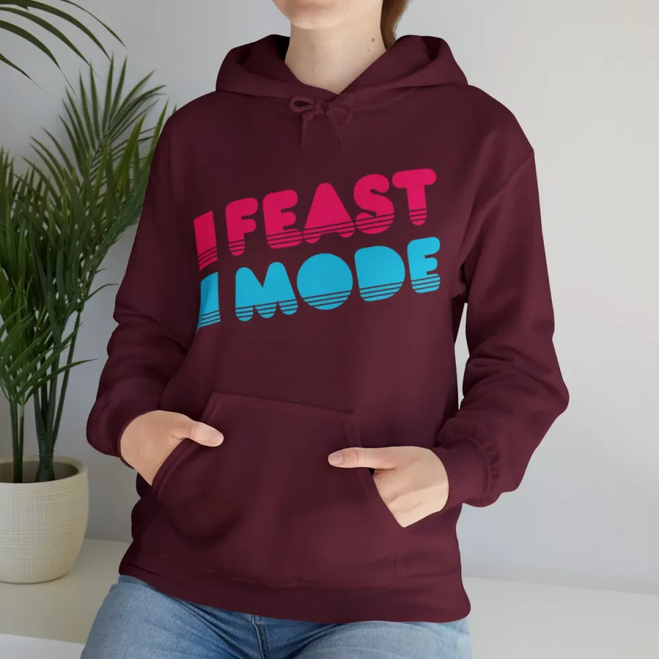 Retro Feast Mode Thanksgiving Graphic Hoodie