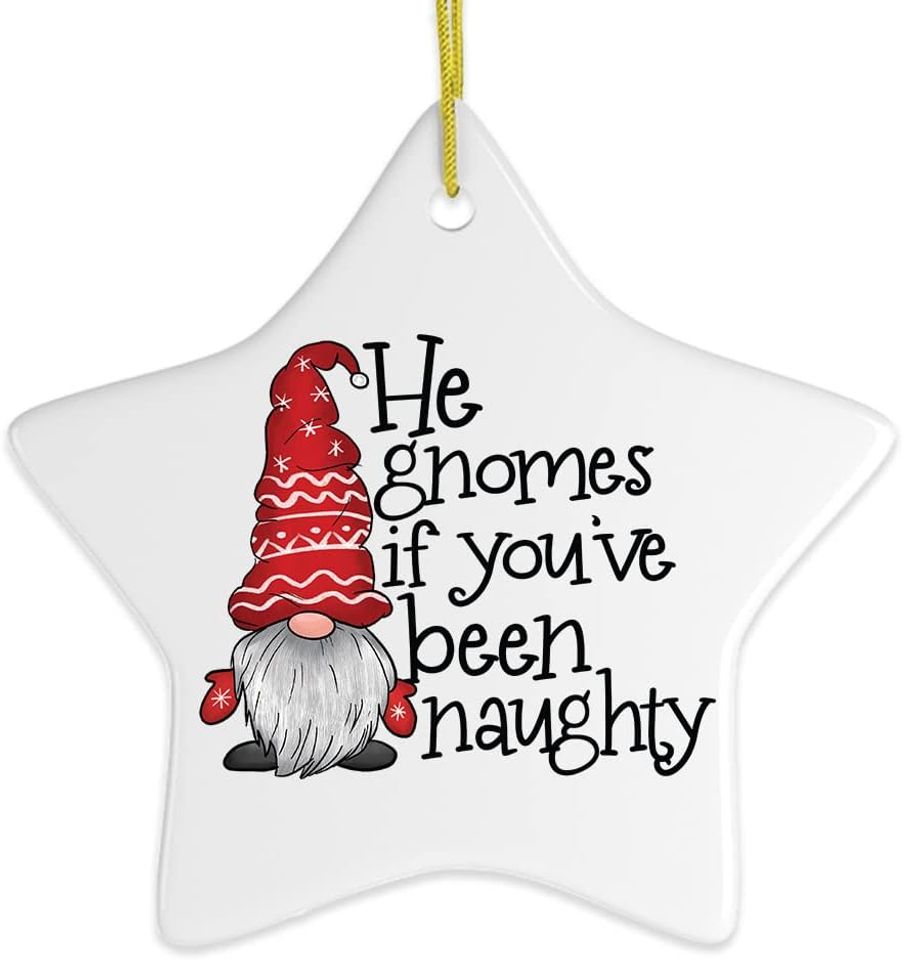 Gnome Themed Christmas Ornaments