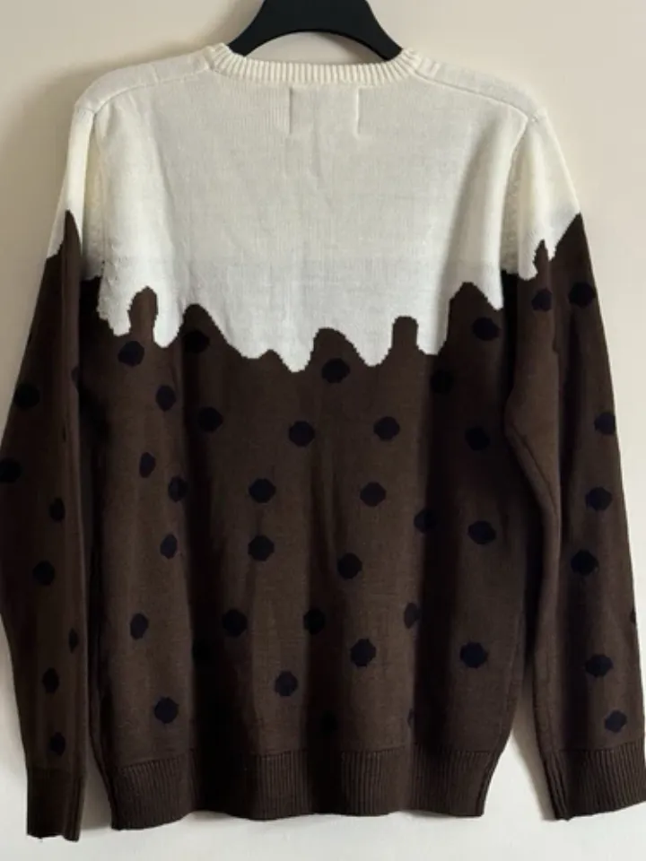 Christmas Pudding Men’s Jumper Sweater Ugly Funny Dinner Party Primark Large NEW