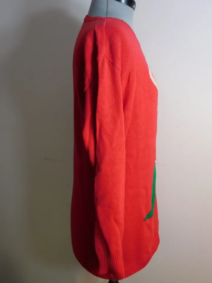 Christmas Sweater Sexy Elf Red Ugly Large Women's Cute Gift Isabella's Closet
