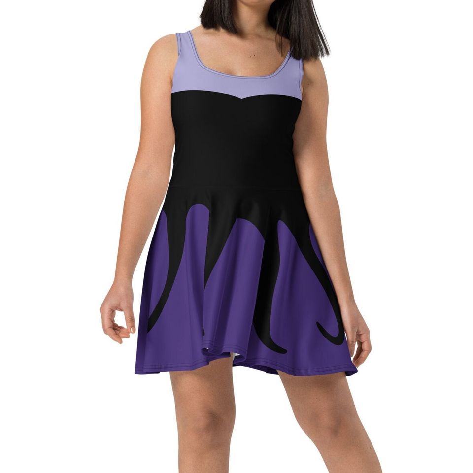 Ursula Costume Skater Dress- Made to Order