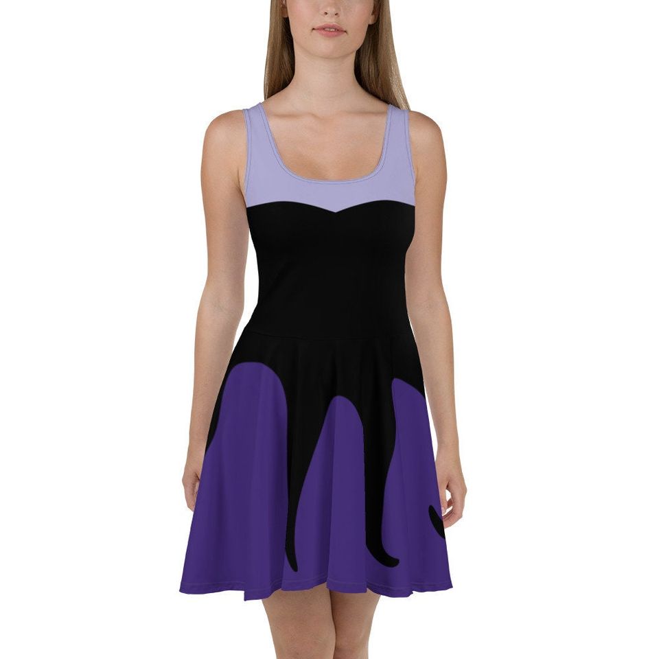Ursula Costume Skater Dress- Made to Order