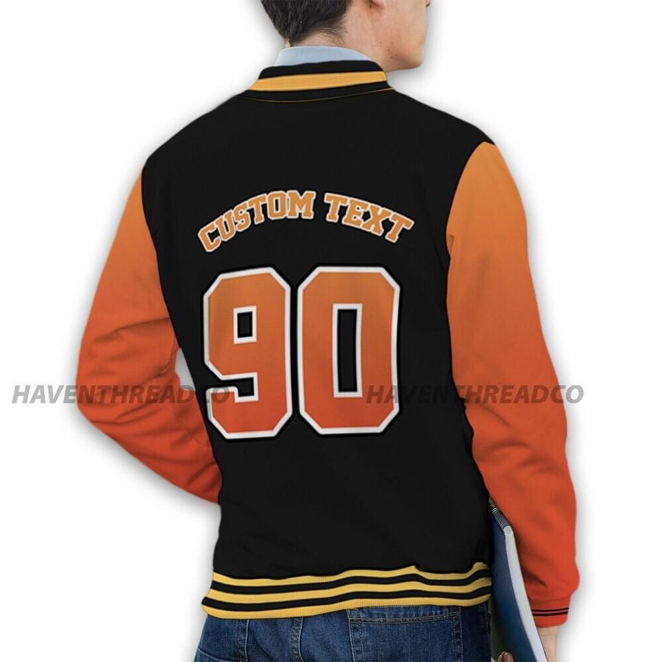 VaporMax Crimson Total Orange Plus Unisex Varsity Jacket, God Got Me Varsity Custom, Custom Baseball Jacket