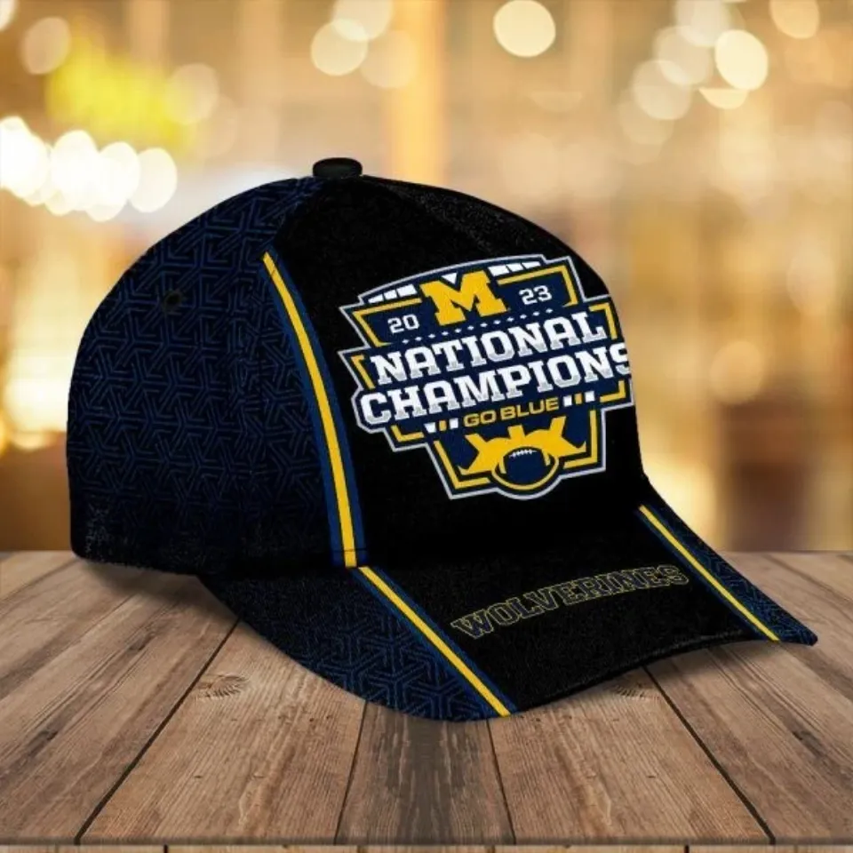 Michigan Wolverines Football Baseball Cap AOP | Sport | Gift For Fans | Father's Gift | Gift For Him