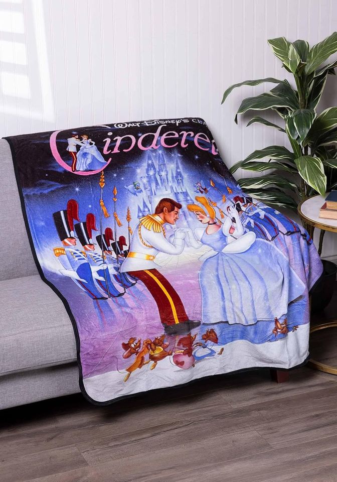The Northwest Group, LLC Classic Cinde Movie Poster Micro Raschel Throw Blanket Standard