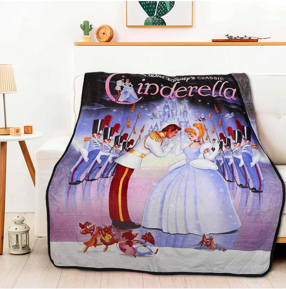 The Northwest Group, LLC Classic Cinde Movie Poster Micro Raschel Throw Blanket Standard