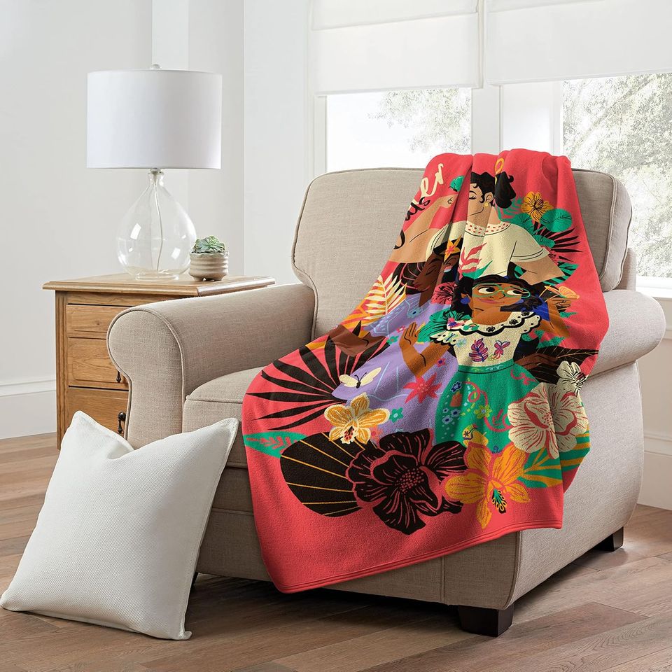 Northwest Disney's Encanto Micro Raschel Throw Blanket, 46" x 60", Sister Fun
