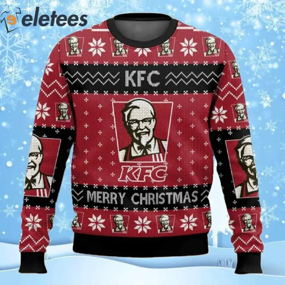 KFC Fast Food Ugly Christmas Sweater 8CE0W78M