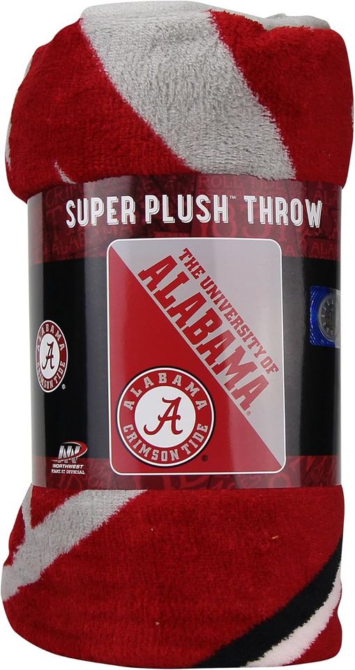 Officially Licensed NCAA "Halftone" Micro Raschel Throw Blanket, 46" x 60", Multi Color