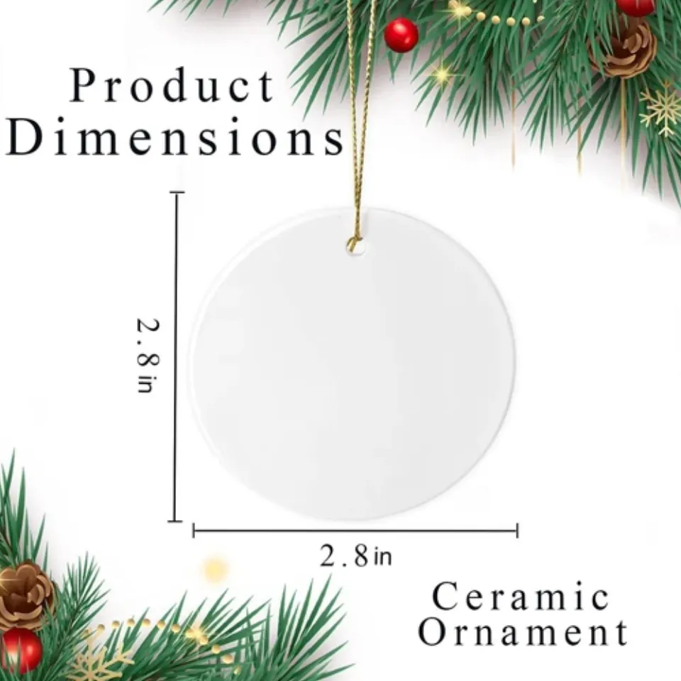 White Trash Christmas Ceramic Ornament Christmas Tree Decoration