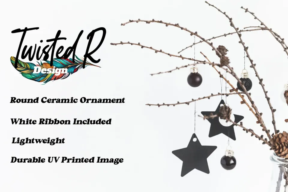 White Trash Christmas Ceramic Ornament Christmas Tree Decoration