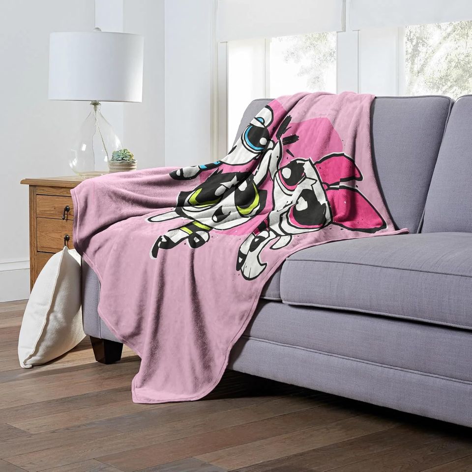 Northwest Powerpuff Girls Silk Touch Throw Blanket, 50" x 60", Power Puff Together