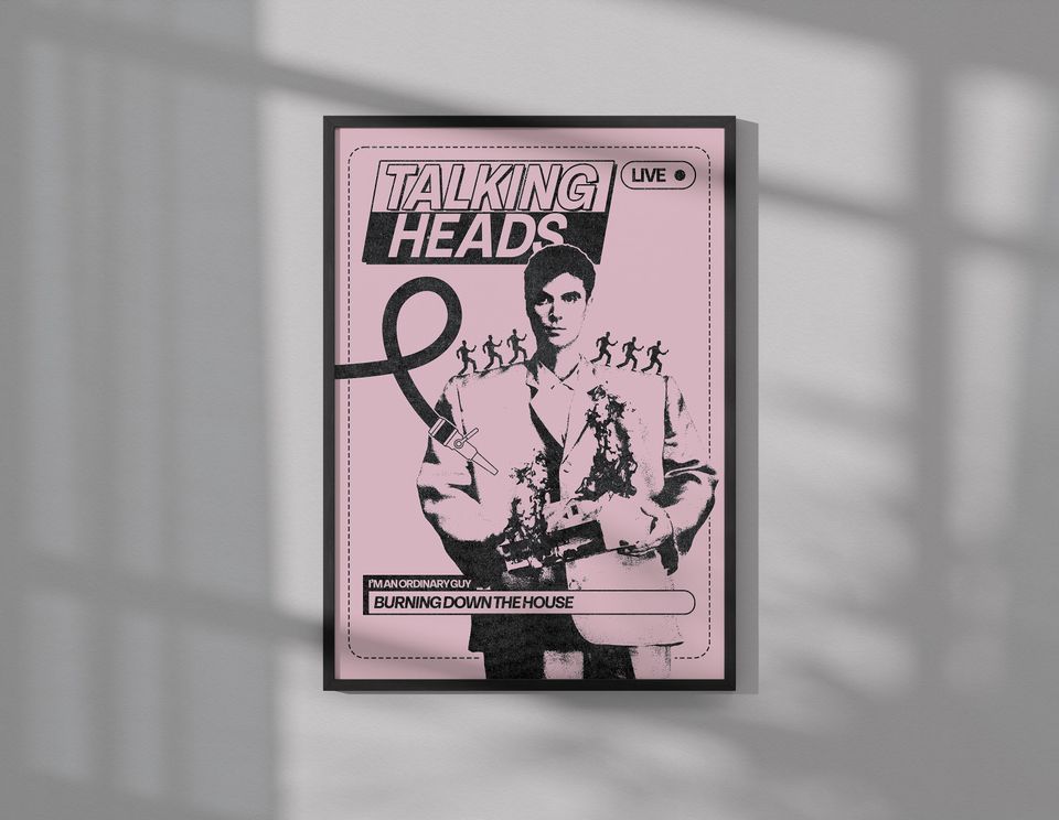 Talking Heads Poster | Music Poster | Wall Art | Wall Decor
