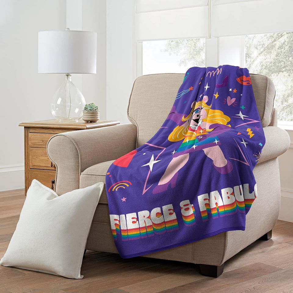 Northwest Muppets Micro Raschel Throw Blanket, 46" x 60", Fierce and Fab