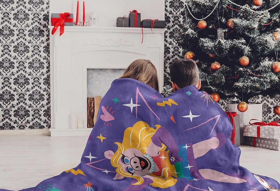 Northwest Muppets Micro Raschel Throw Blanket, 46" x 60", Fierce and Fab