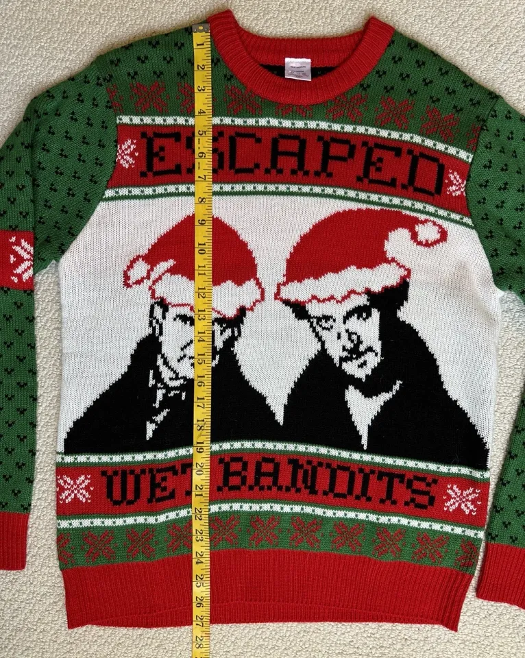 Women's Medium Home Alone Wet Bandits Ugly Christmas Sweater