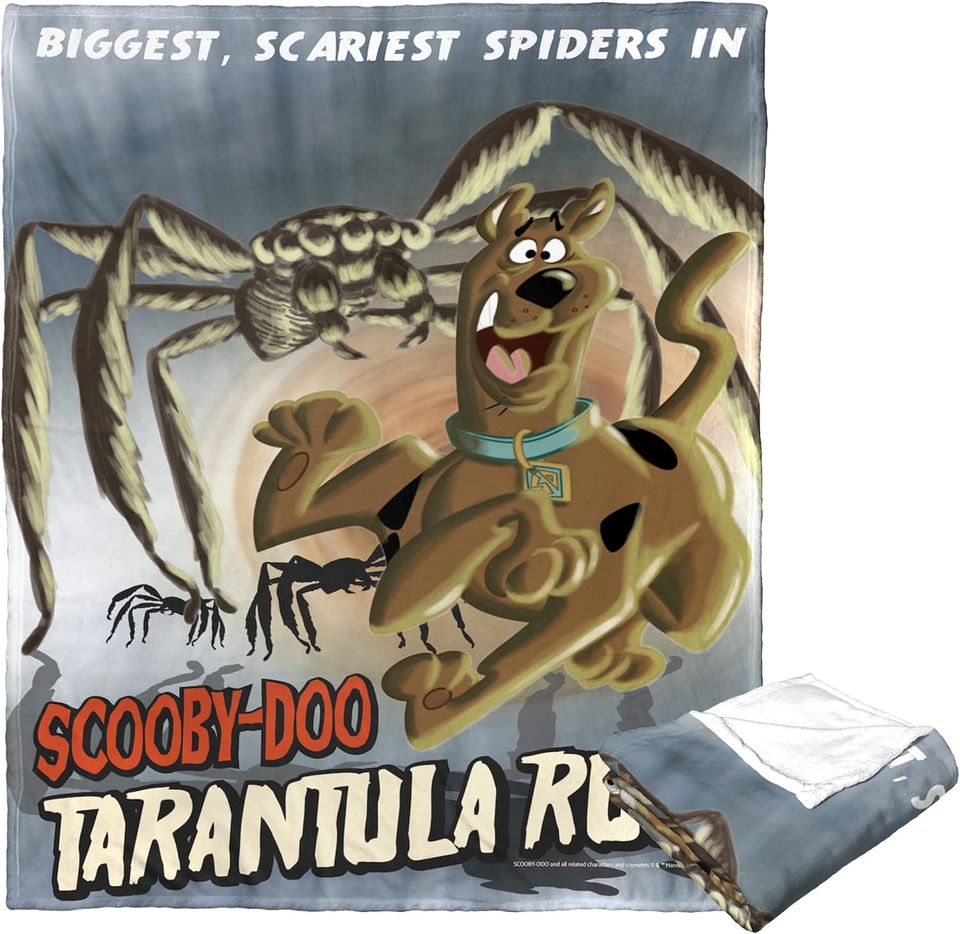 Northwest Scooby Doo Silk Touch Throw Blanket, 50" x 60", Tarantula Run