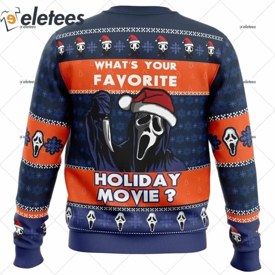 Holiday Scream Ugly Christmas Sweater N99QD60U