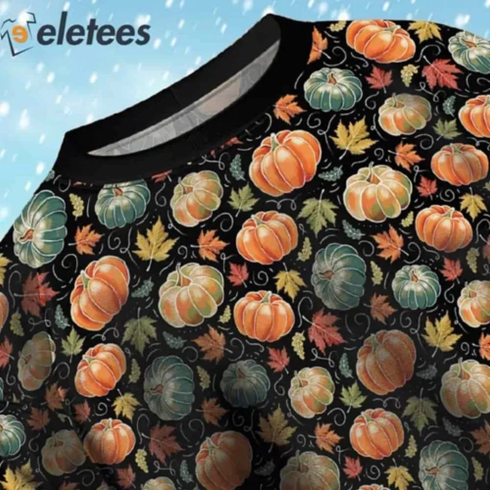 Artistic Pumpkin Harvest Ugly Christmas Sweater 6PG4DNZ6