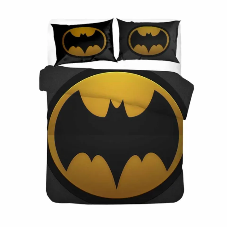 Batman Single/Queen/Doube/King Bed Quilt/Doona/Duvet Cover Set Pillowcase