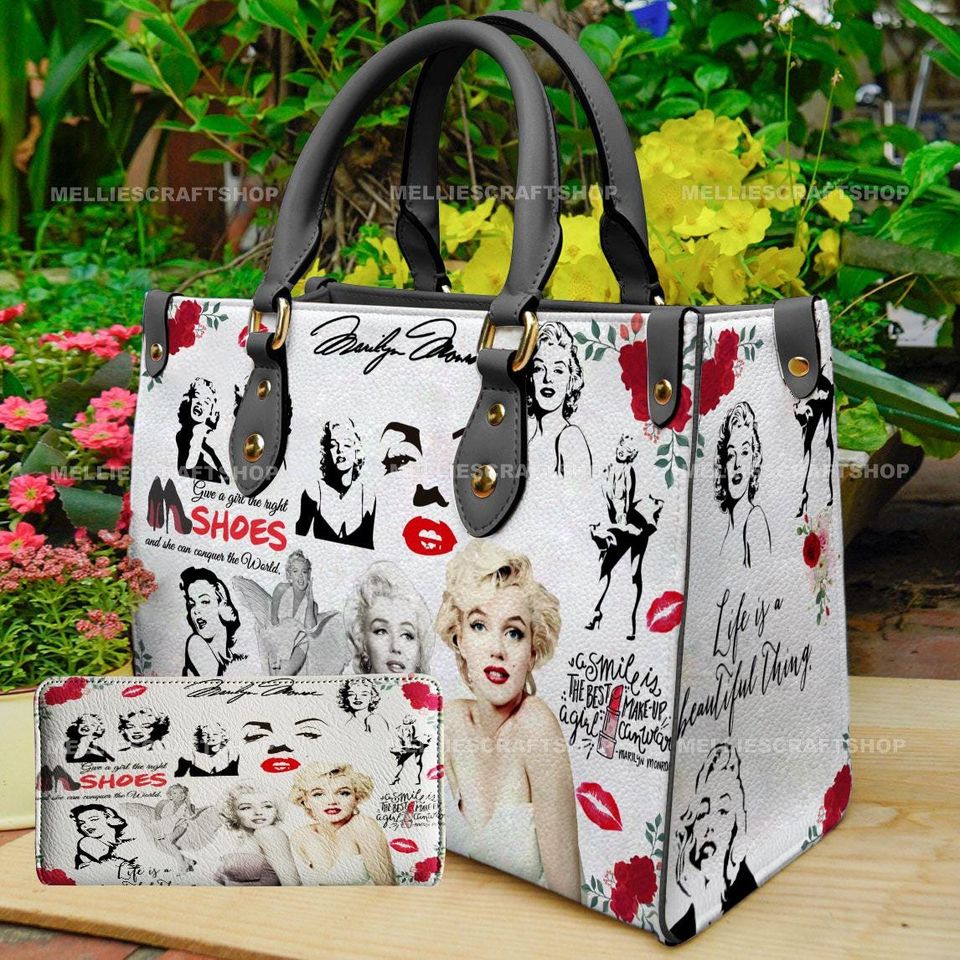 Marilyn Monroe Leather Handbag,Marilyn Monroe Lover's Handbag,Gift For Her