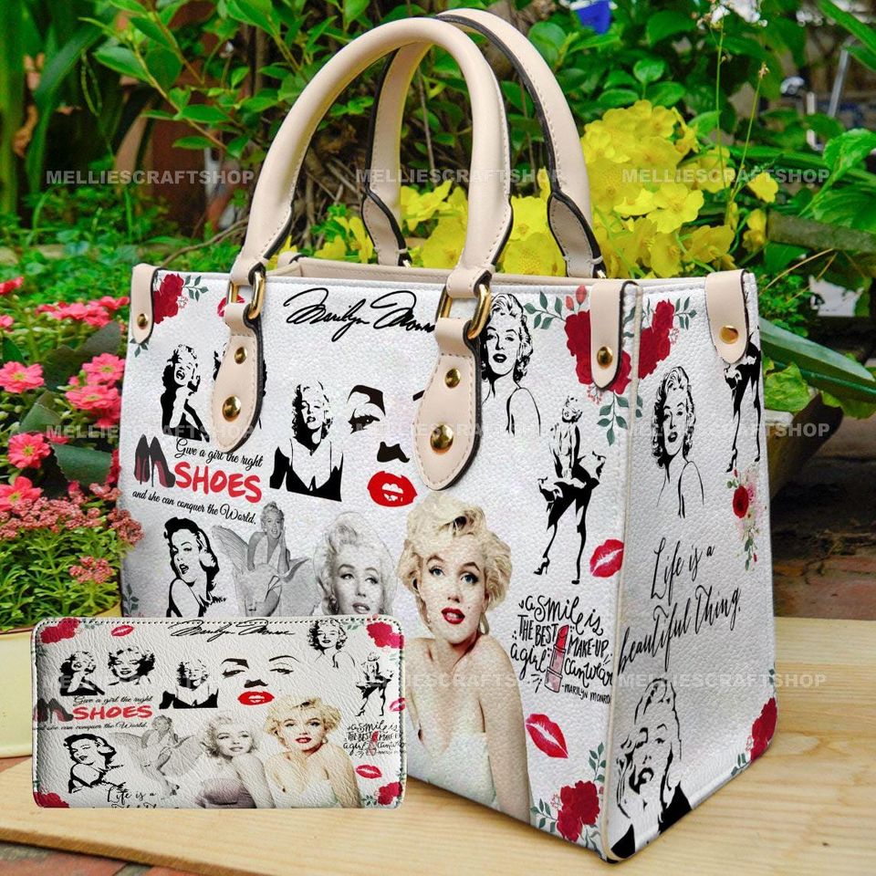 Marilyn Monroe Leather Handbag,Marilyn Monroe Lover's Handbag,Gift For Her