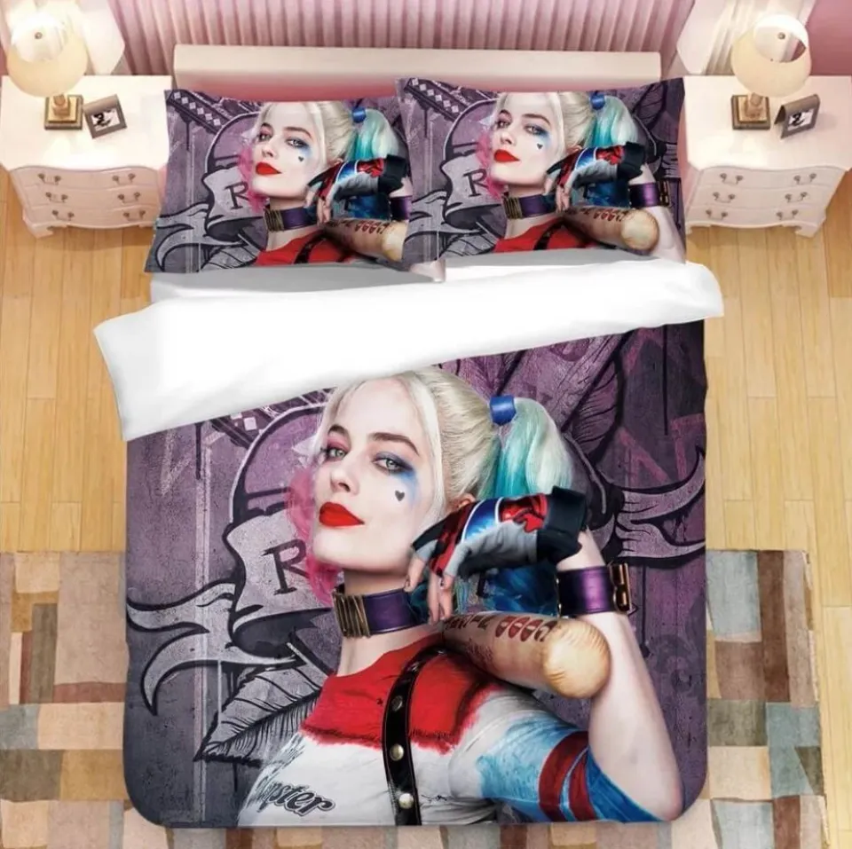Bedding Set For Fan/Harley Quinn-Bedding Gift For Fans