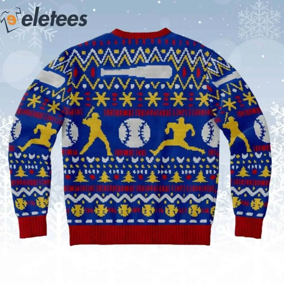 Home Run Baseball Ugly Christmas Sweater 5R18XDPH