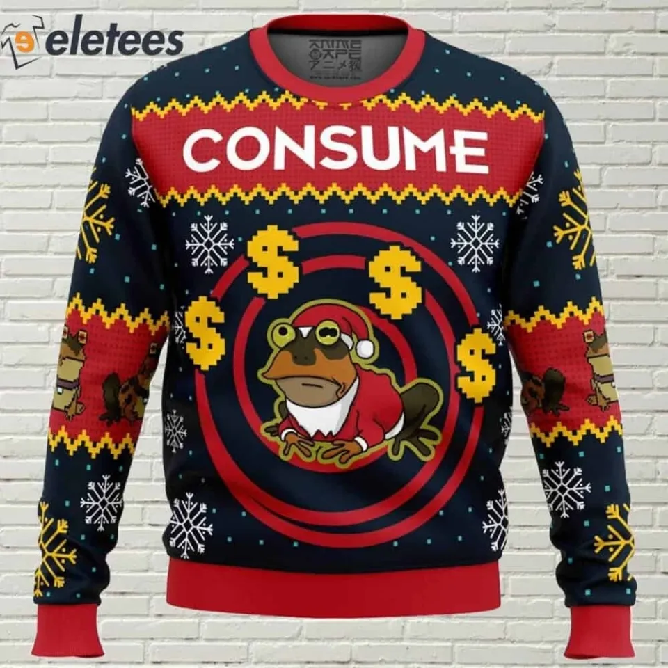 Hypnotoad Futurama Ugly Christmas Sweater QVOHZUQQ