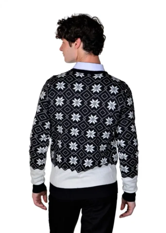 RWB Ugly Christmas Sweater for Men Pullover Navy