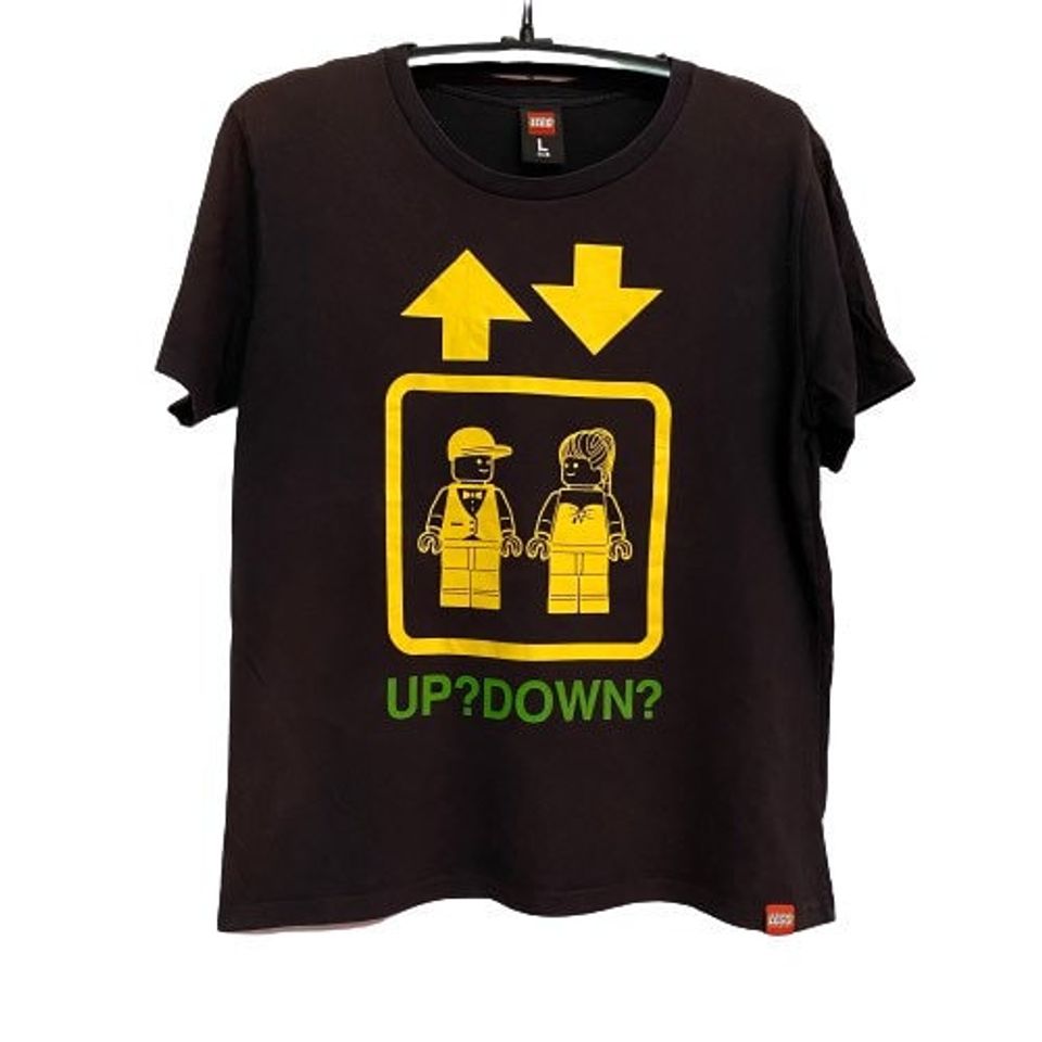 Authentic Vintage Lego Shirt Black Color Large Size