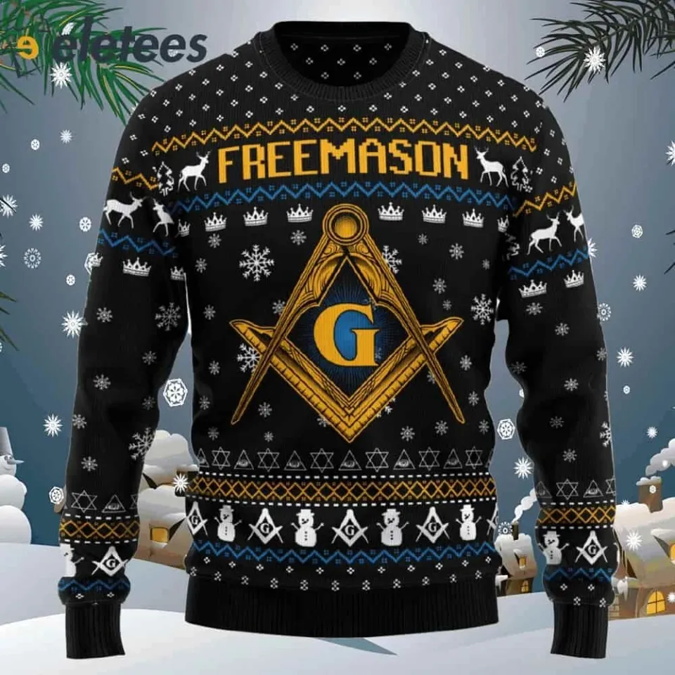 Freemason Ugly Christmas Sweater L50VVR05