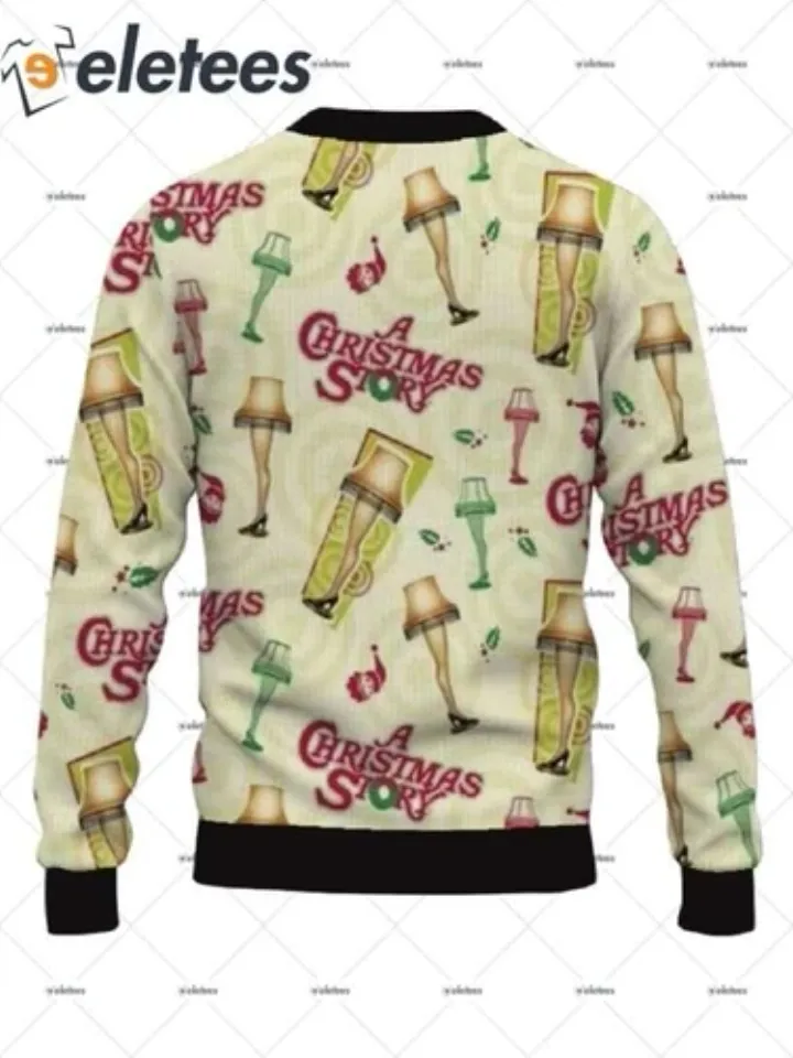 Lamp A Christmas Story Ugly Christmas Sweater 7KERYDKS