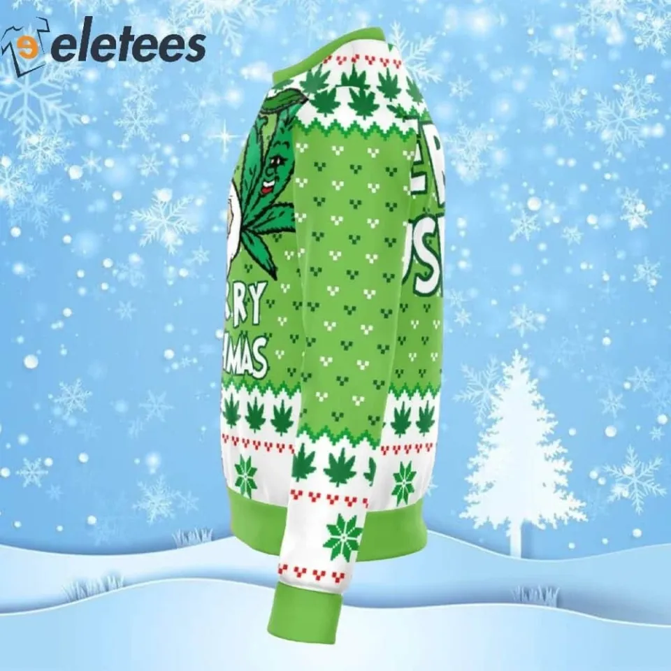 Merry Kushmas Ugly Christmas Sweater JP5IN6YA