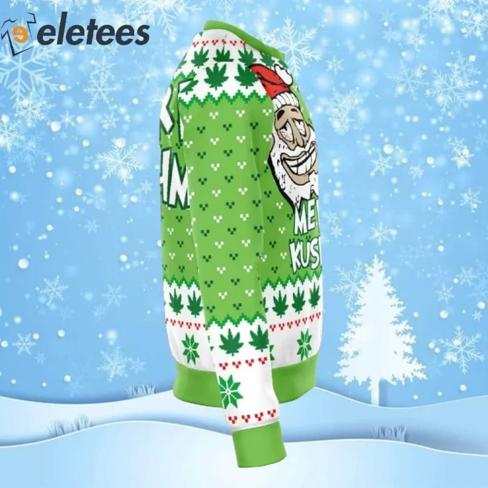 Merry Kushmas Ugly Christmas Sweater JP5IN6YA