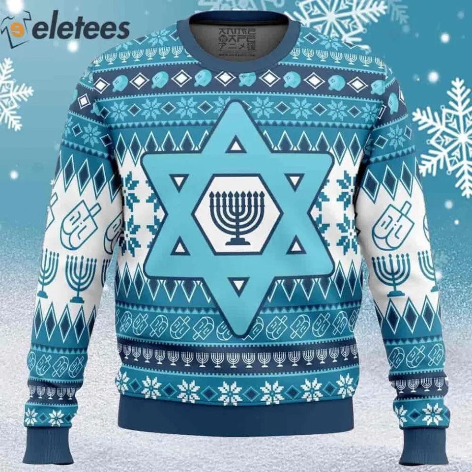 Hanukkah Ugly Christmas Sweater JDYAIXPB
