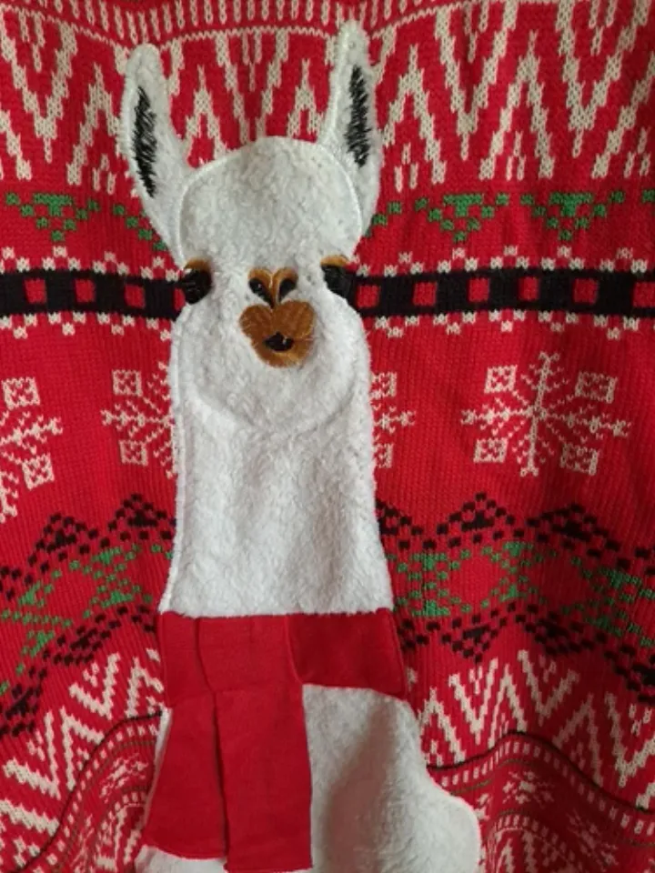 NWT LLAMA Holiday Time CHRISTMAS Ugly Sweater Size 3X