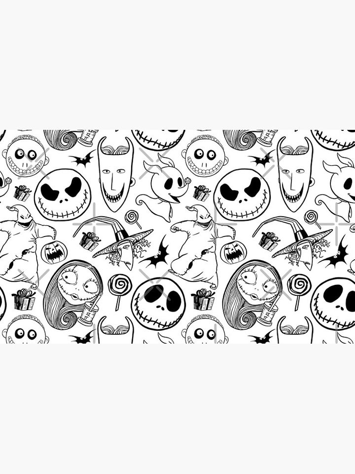 Nightmare before Christmas Pattern Coffee Mug