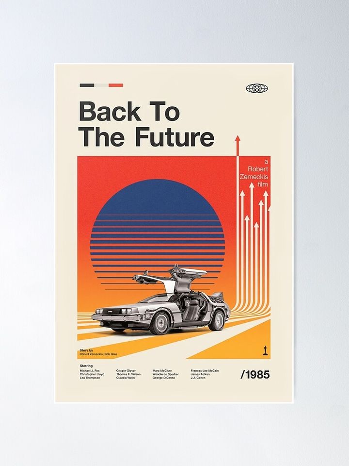 Alternative Movies Back To The Future Vintage Poster Poster