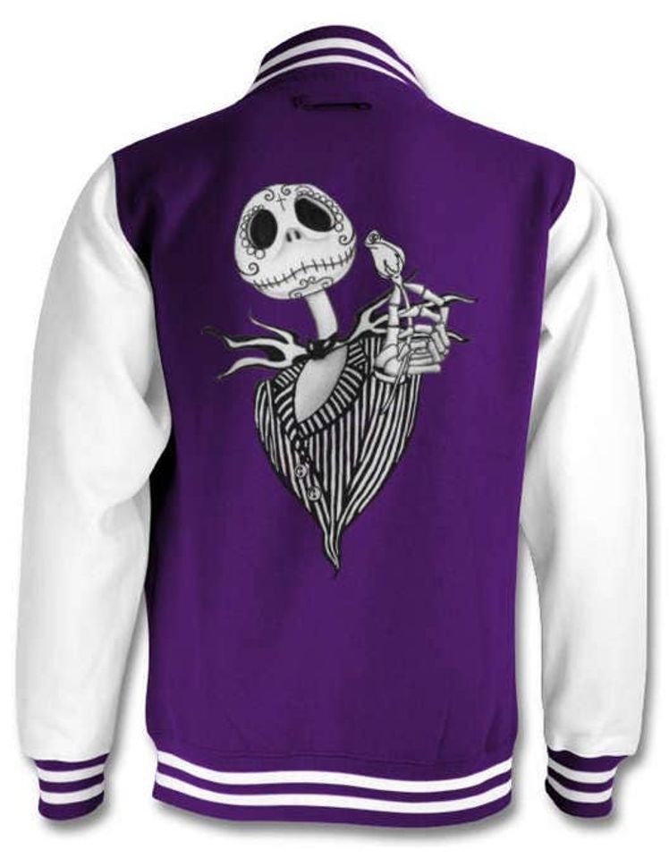 Jack Skellington Sugar Skull varsity jacket