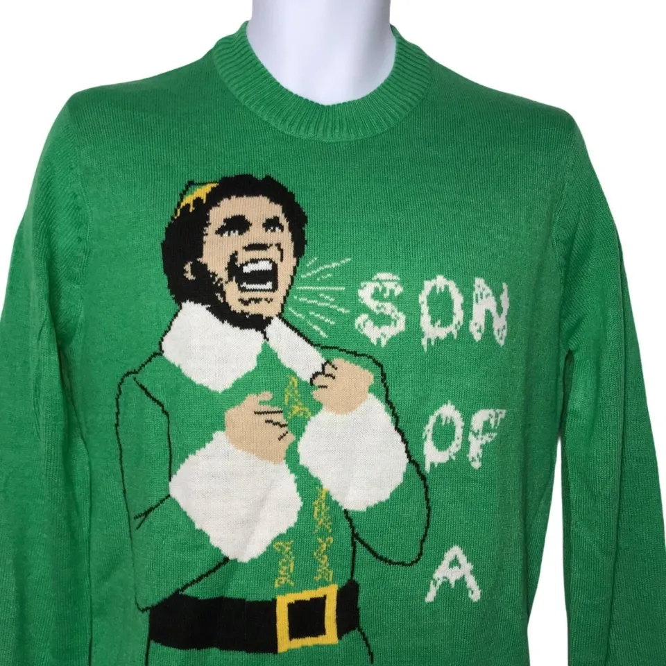 NWT Elf Buddy Son of a Nutcracker Ugly Sweater M