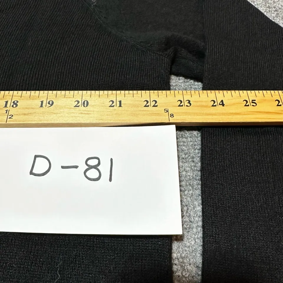 NEW Esmara Ugly Sweater Mens Large Black Knit Pullover Reindeer Merry Christmas