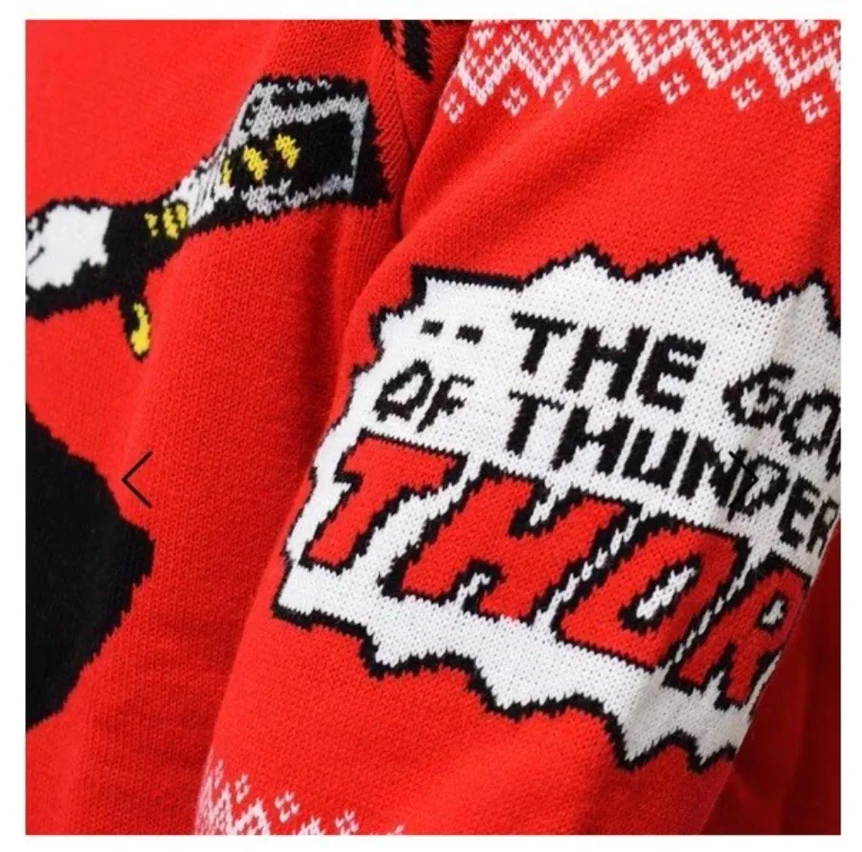Small (UK) Thor God Of Thunder Ugly Christmas Jumper Sweater Xmas Marvel