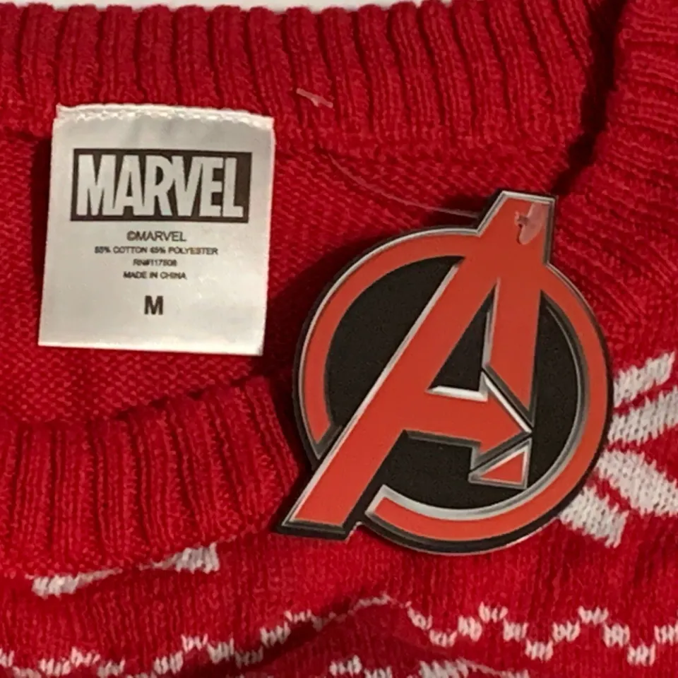 Ugly Christmas Sweater Marvel Avengers Comic Captain America Iron Man Thor M