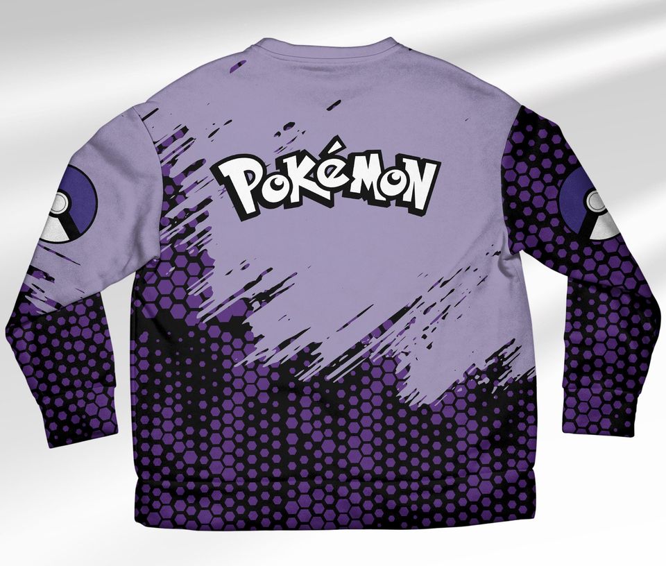 Gengar Sweatshirt Ghost Gengar Japanese Anime Sweatshirt Cute Gengar Shirt Gift