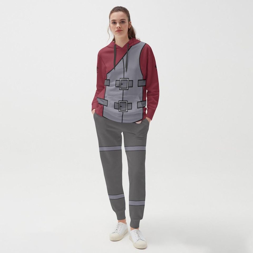 Gaara Hoodie And Jogger Set Anime Clothes